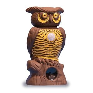 Brown and Yellow Owl Garden Decor